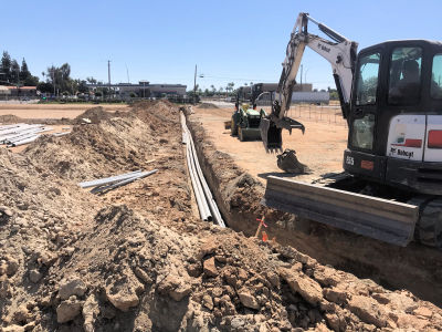 Another view of our equipment used in underground work for utilities 
						like PG&E.